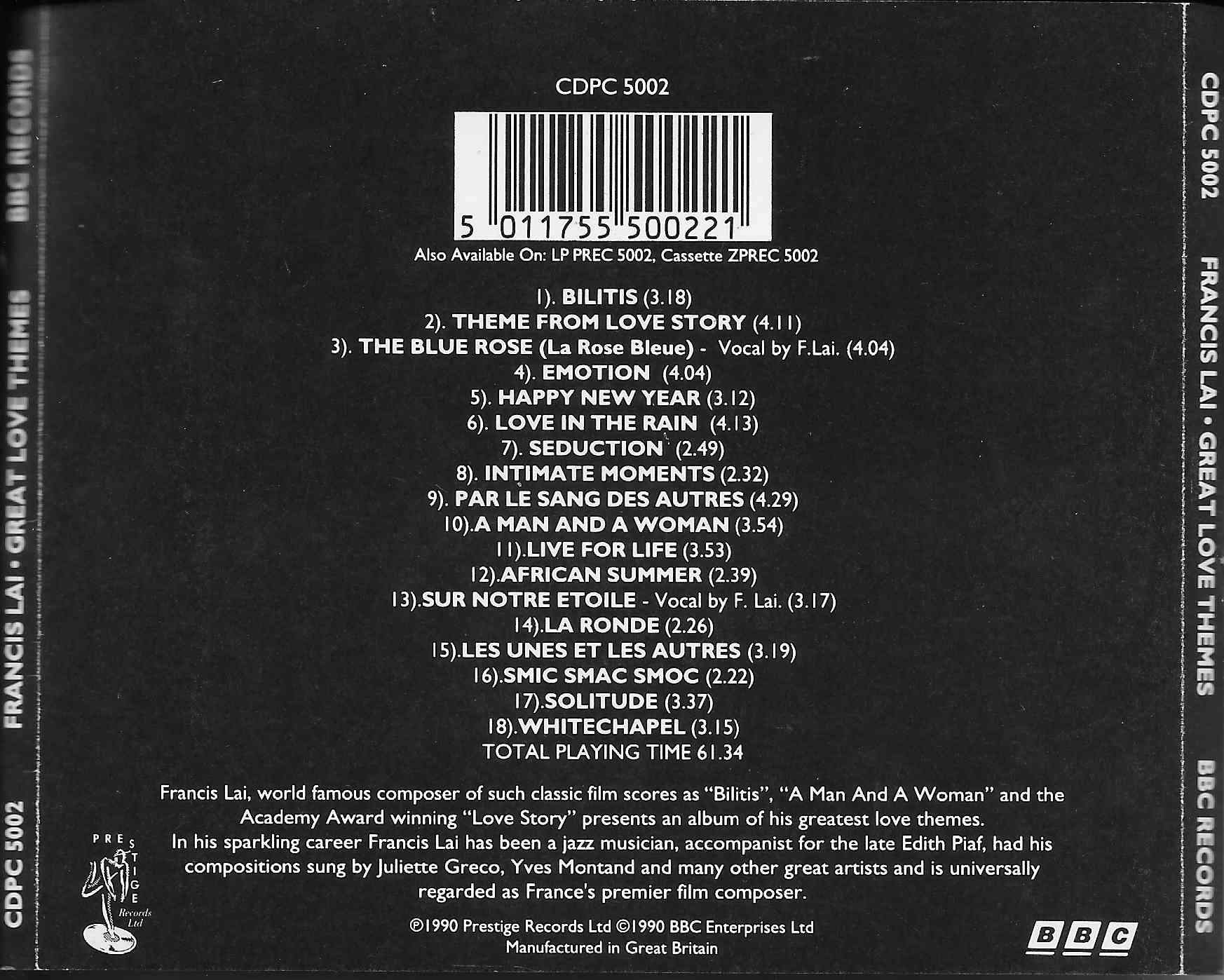 Back cover of CDPC 5002